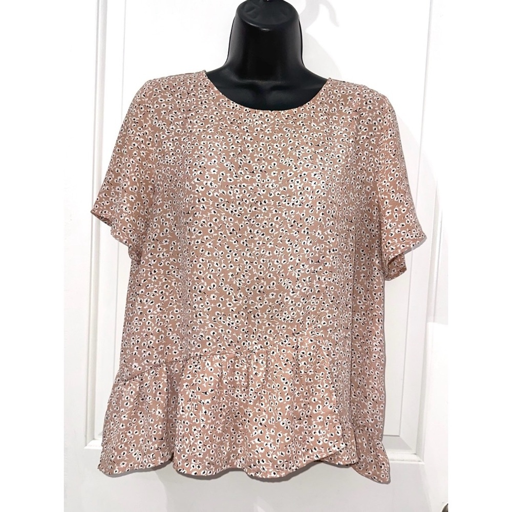 Copper Key Women's Floral Print Peplum Top